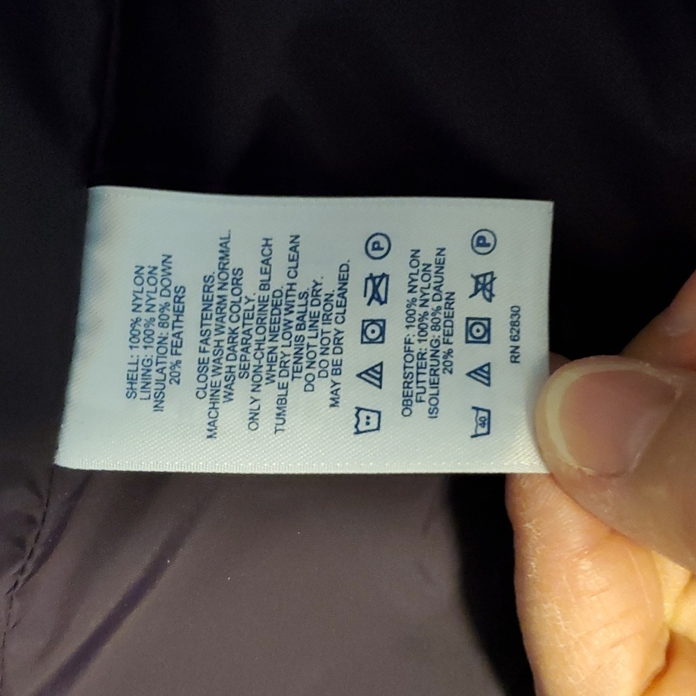 Land's End Down Puffer Vest Eggplant S - Picture 6 of 8